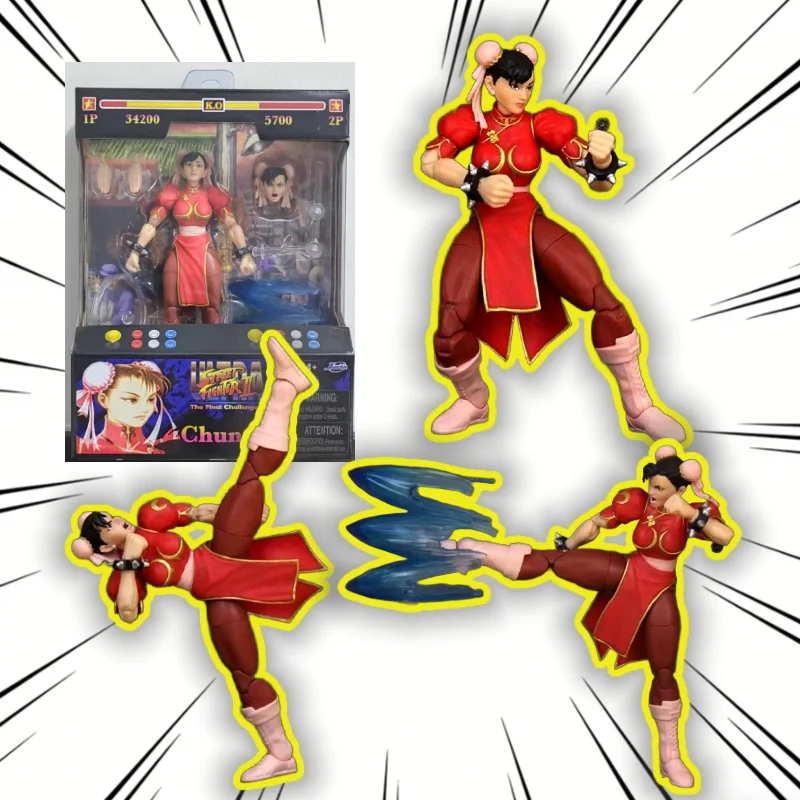 【In Stock】Street Fighter 2 1/12 Different Color Red Chun-Li 6-inch Action Figure Animation Model Toy Collection Gift Ornament
【In Stock】Street Fighter 2 1/12 Different Color Red Chun-Li 6-inch Action Figure Animation Model Toy Collection Gift Ornament