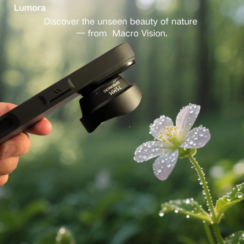 Lumora 75mm Macro Lens for iPhone&Android |HD Photography Lens Case Mounted, Perfect for Insects, Flowers, Jewelry
Lumora 75mm Macro Lens for iPhone&Android |HD Photography Lens Case Mounted, Perfect for Insects, Flowers, Jewelry