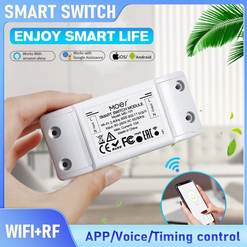 Tuya WiFi+RF433 Smart Switch 16A Smart Home Accessories,App Remote Control, Voice Control Compatible With Alexa/Google Assistant
Tuya WiFi+RF433 Smart Switch 16A Smart Home Accessories,App Remote Control, Voice Control Compatible With Alexa/Google Assistant
