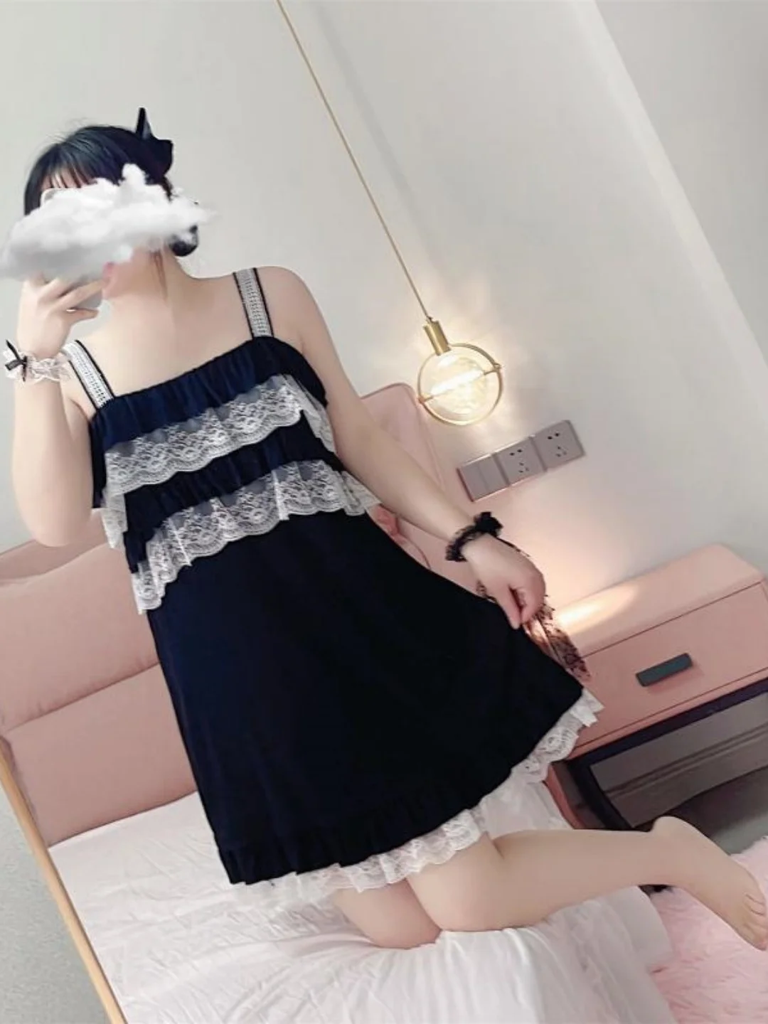 plus Size 300 Pounds Pure Desire Lace Trim Splice Strap Short Skirt Home Sleepwear Summer Princess Style Sexy Sleep Dress
plus Size 300 Pounds Pure Desire Lace Trim Splice Strap Short Skirt Home Sleepwear Summer Princess Style Sexy Sleep Dress