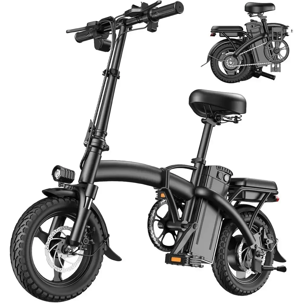 14 Electric Bike with 1000W Motor, 48V 10Ah Battery, Up to 25MPH & 45 Miles Range, Dual Disc Brakes
14 Electric Bike with 1000W Motor, 48V 10Ah Battery, Up to 25MPH & 45 Miles Range, Dual Disc Brakes