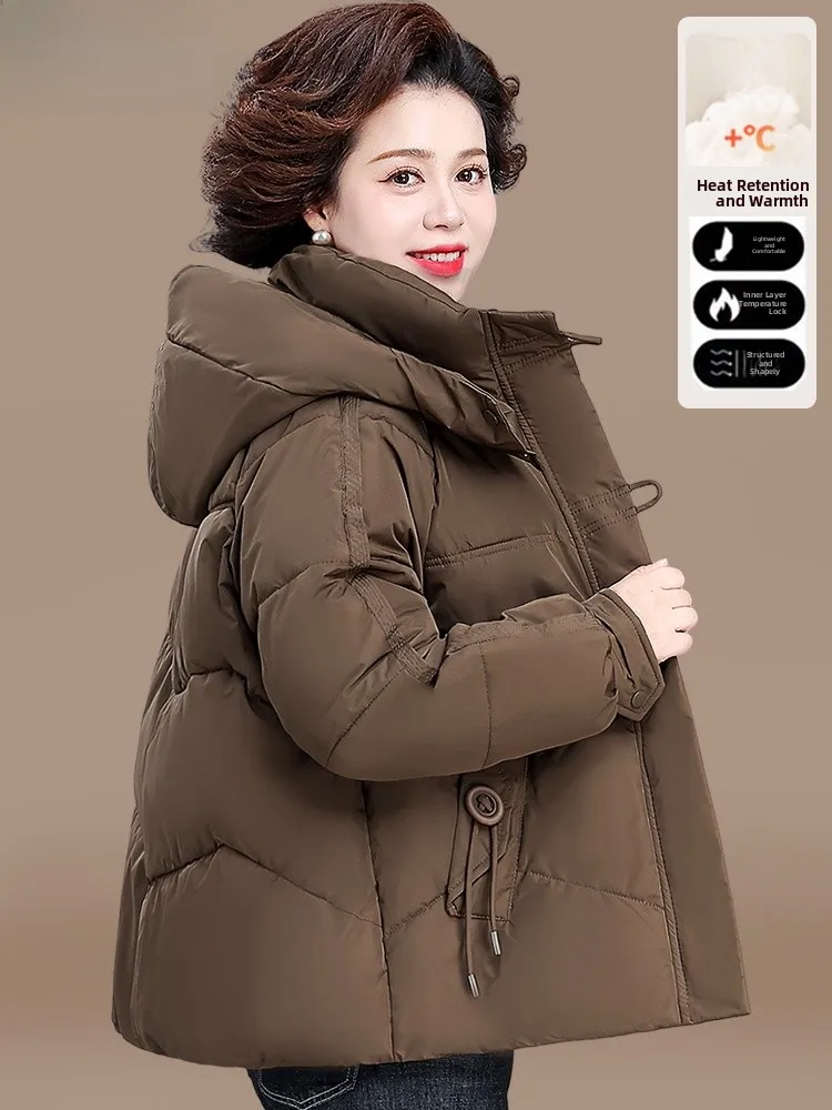 Warm ort down Cotton Jaet for Middle-Aged Mothers Middle-Aged Women Faion Loose Fit Polyester Fiber Winter Coat
Warm ort down Cotton Jaet for Middle-Aged Mothers Middle-Aged Women Faion Loose Fit Polyester Fiber Winter Coat