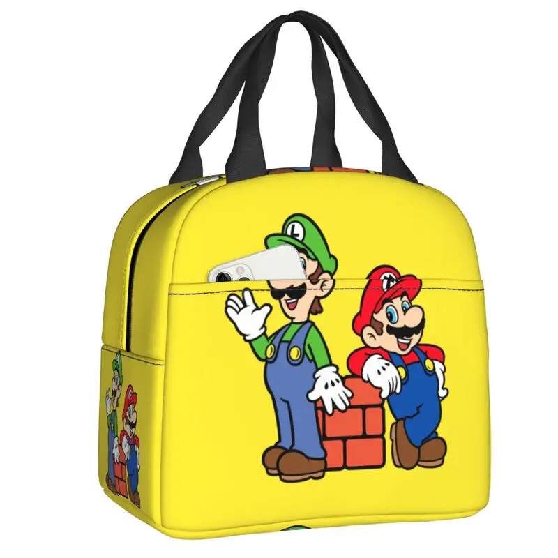 Сумка-холодильник для обедов с героями мультфильмов Super Luigi Bros Marios, женская, утепленная, термоизолированная, для работы, пикника, переносная сумка для еды
Сумка-холодильник для обедов с героями мультфильмов Super Luigi Bros Marios, женская, утепленная, термоизолированная, для работы, пикника, переносная сумка для еды