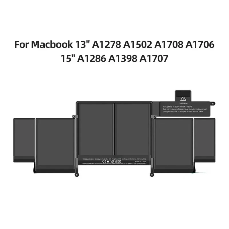 VBCX A1322 A1493 A1713 A1819 A1417 A1618 A1321 Battery For Macbook Pro 13" A1278 A1502 A1708 A1706 15" A1286 A1398 A1707
VBCX A1322 A1493 A1713 A1819 A1417 A1618 A1321 Battery For Macbook Pro 13" A1278 A1502 A1708 A1706 15" A1286 A1398 A1707