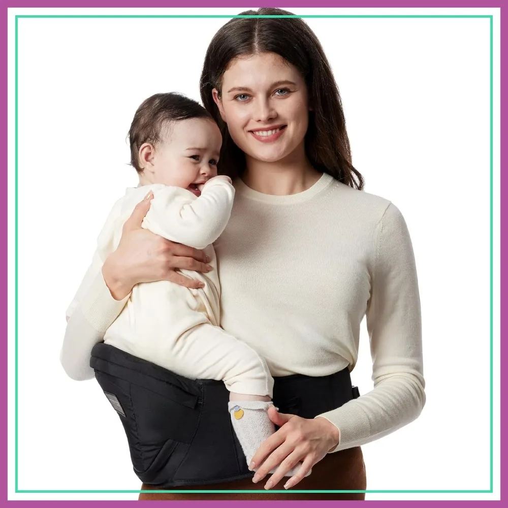 Hip Seat Baby Carrier - Adjustable Waistband with 3D Belly Protector, Ergonomic for Newborns & Toddlers up to 45lbs
Hip Seat Baby Carrier - Adjustable Waistband with 3D Belly Protector, Ergonomic for Newborns & Toddlers up to 45lbs