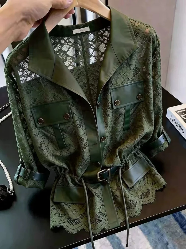 Light Green Top Cropped Elegant Women Waist Tie Slimming Summer New Premium Chic Casual Lightweight Flattering Modern Blouse
Light Green Top Cropped Elegant Women Waist Tie Slimming Summer New Premium Chic Casual Lightweight Flattering Modern Blouse