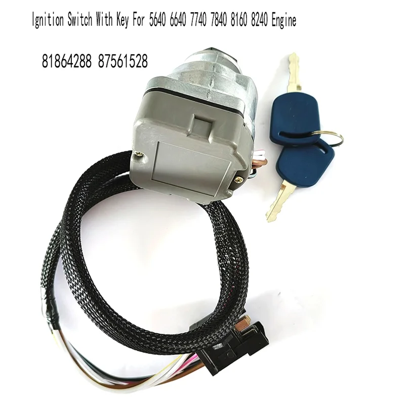 87561528 Ignition Switch With Key For New Holland Tractor 5640 6640 7740 7840 8160 8240 Engine 81864288
87561528 Ignition Switch With Key For New Holland Tractor 5640 6640 7740 7840 8160 8240 Engine 81864288
