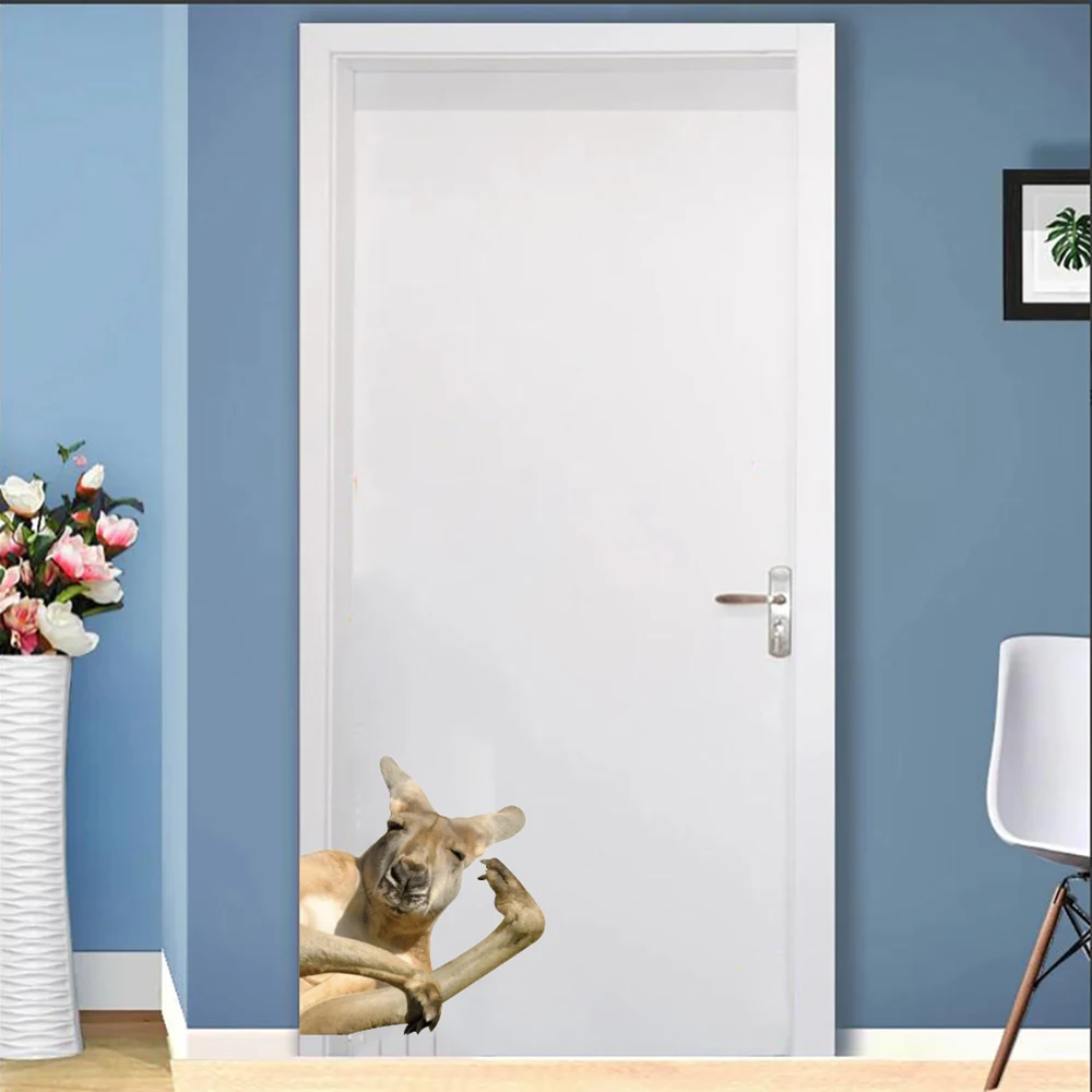 Safari Animal Kangaroo Door Wall Sticker Farmhouse Funny Weird Wall Decal for Cabinets Closet Sticker
Safari Animal Kangaroo Door Wall Sticker Farmhouse Funny Weird Wall Decal for Cabinets Closet Sticker