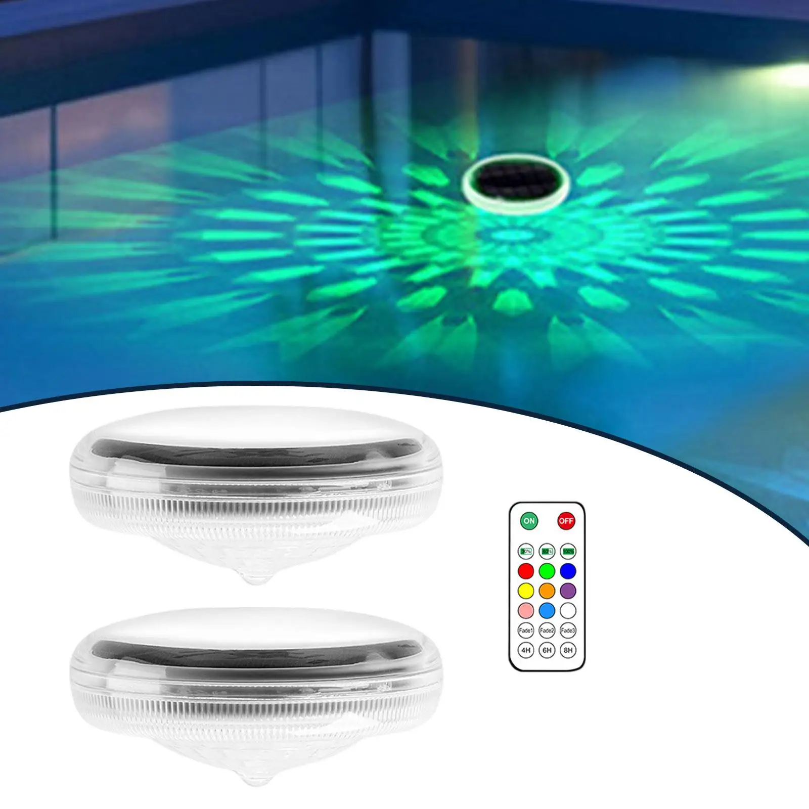 2 Pieces Solar Powered Lights Swimming Pool Outdoor Floating Decor Floating Pond
2 Pieces Solar Powered Lights Swimming Pool Outdoor Floating Decor Floating Pond