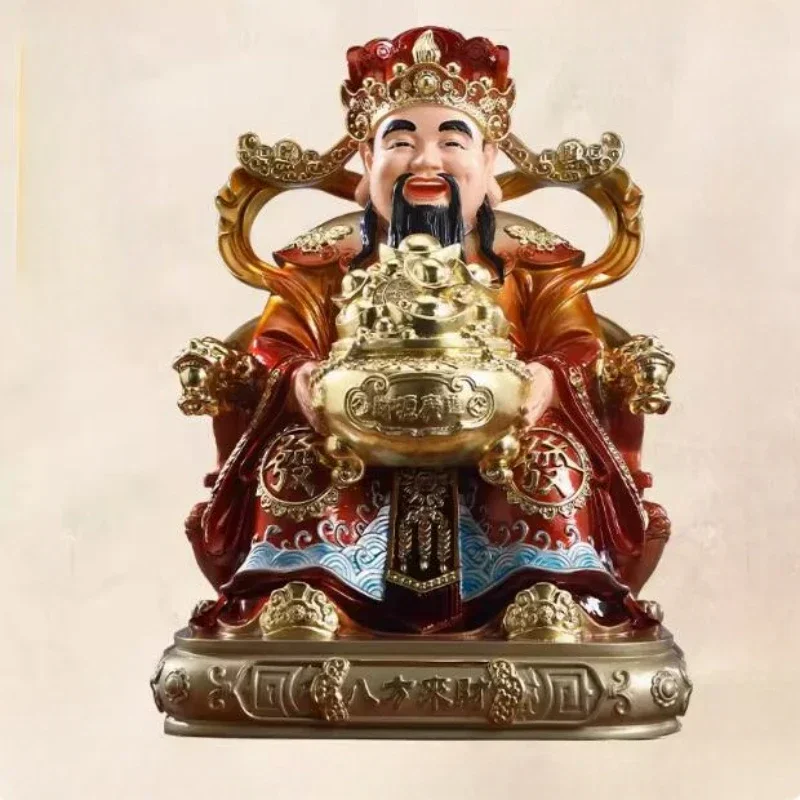 1pc Resin God of Wealth Buddha Statue Ornament Resin Crafts Gift for Opening A Store Feng Shui Home Decoration Recruiting Wealth
1pc Resin God of Wealth Buddha Statue Ornament Resin Crafts Gift for Opening A Store Feng Shui Home Decoration Recruiting Wealth