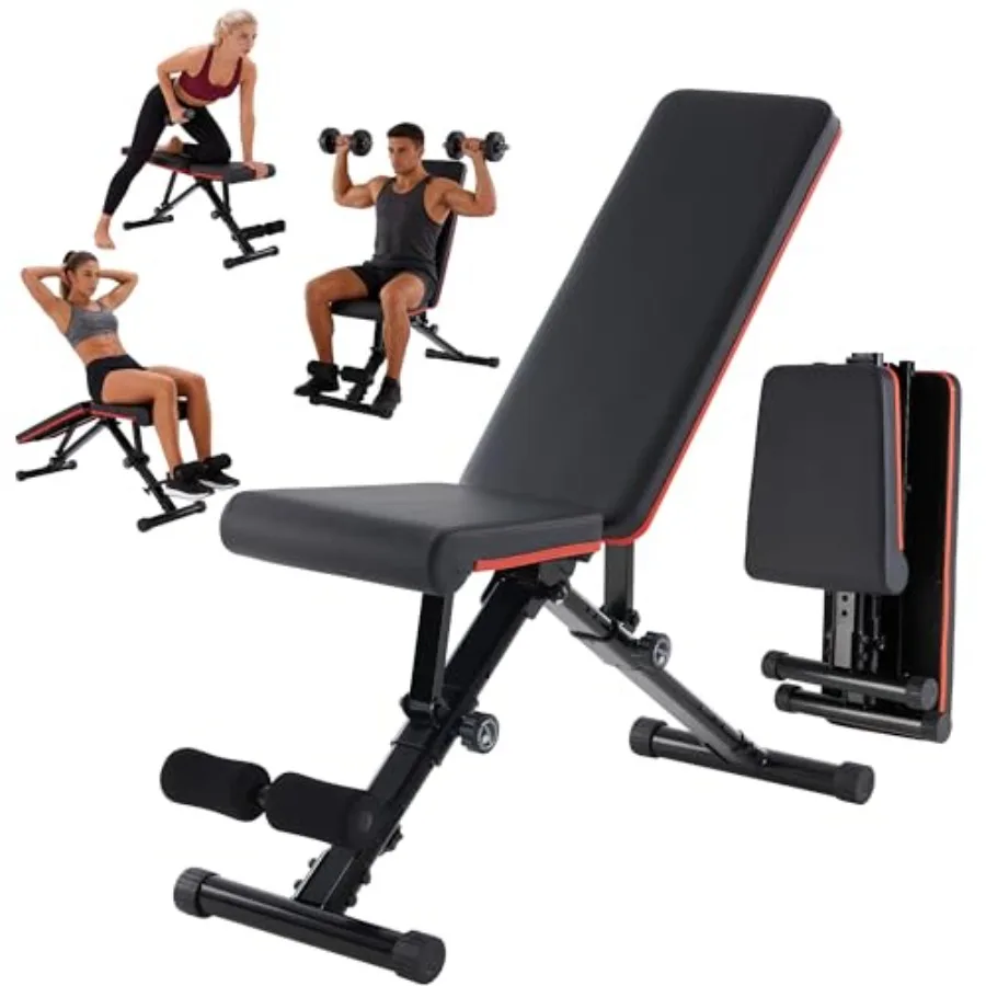 Adjustable Weight Bench, Workout Bench 795 lbs Capacity with 72 Multi-Position Settings, Foldable Incline Decline Flat Exercise
Adjustable Weight Bench, Workout Bench 795 lbs Capacity with 72 Multi-Position Settings, Foldable Incline Decline Flat Exercise
