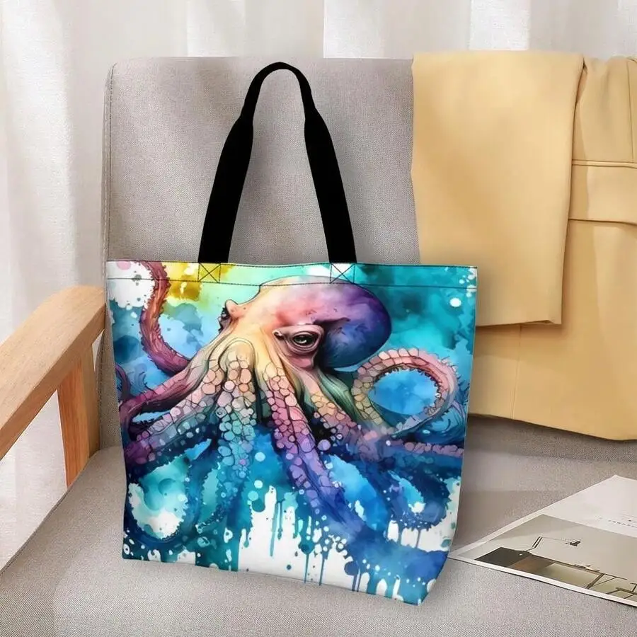 Watercolor Octopus Tote Bag For Adults Abstract Marine Art Casual Shoulder Bag
Watercolor Octopus Tote Bag For Adults Abstract Marine Art Casual Shoulder Bag
