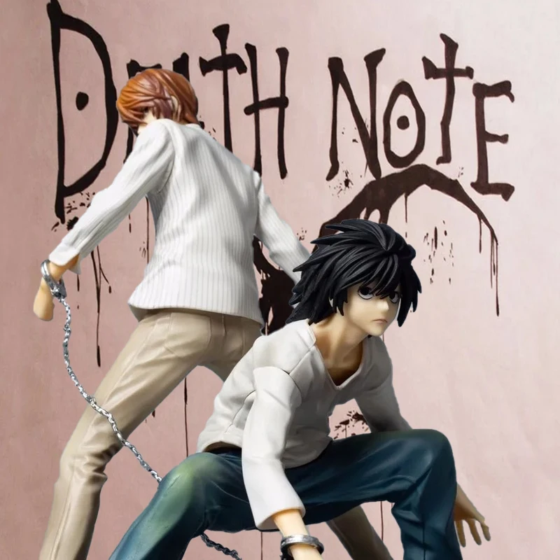 22CM Death Note Anime Yagami Light/L Action Figure Statue Figurines Desktop Ornament Decoration Collectible Model Toys Boy Gifts
22CM Death Note Anime Yagami Light/L Action Figure Statue Figurines Desktop Ornament Decoration Collectible Model Toys Boy Gifts