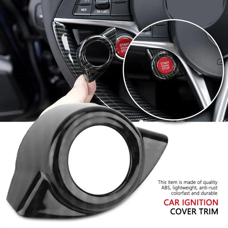 Carbon Fiber Car Interior Ignition Engine Start Stop Button Frame Cover for Alfa Romeo Stelvio(2017-2018) Giulia(2016-2018)
Carbon Fiber Car Interior Ignition Engine Start Stop Button Frame Cover for Alfa Romeo Stelvio(2017-2018) Giulia(2016-2018)