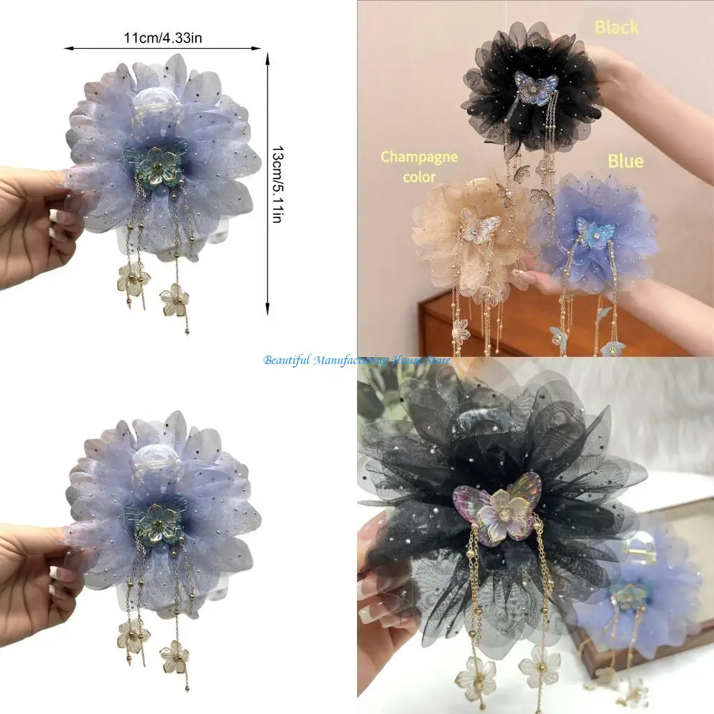 E56A Adjustable Slip Resistant Hair Claw With Petal Mesh Design Comfortable Fringe Hair Clip Suitable For Adults And Girls
E56A Adjustable Slip Resistant Hair Claw With Petal Mesh Design Comfortable Fringe Hair Clip Suitable For Adults And Girls