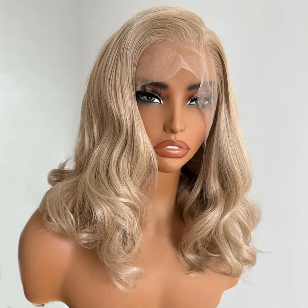UStyleHair Ash Blonde Short Wave Wig Synthetic Bob Hair Lace Front Wig Natural Hairline Daily Wear Cosplay Party Wigs
UStyleHair Ash Blonde Short Wave Wig Synthetic Bob Hair Lace Front Wig Natural Hairline Daily Wear Cosplay Party Wigs