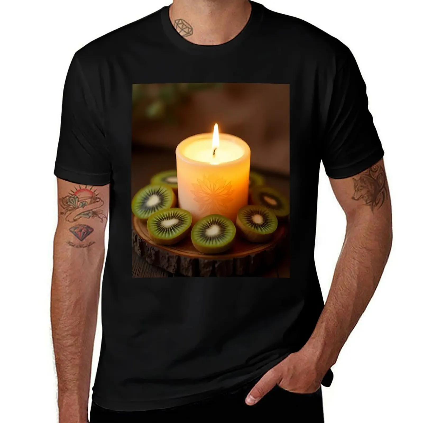 Burning candle with kiwi on rustic wood T-Shirt korean fashion new gifts and t-shirts funny gifts plain white t shirts men
Burning candle with kiwi on rustic wood T-Shirt korean fashion new gifts and t-shirts funny gifts plain white t shirts men