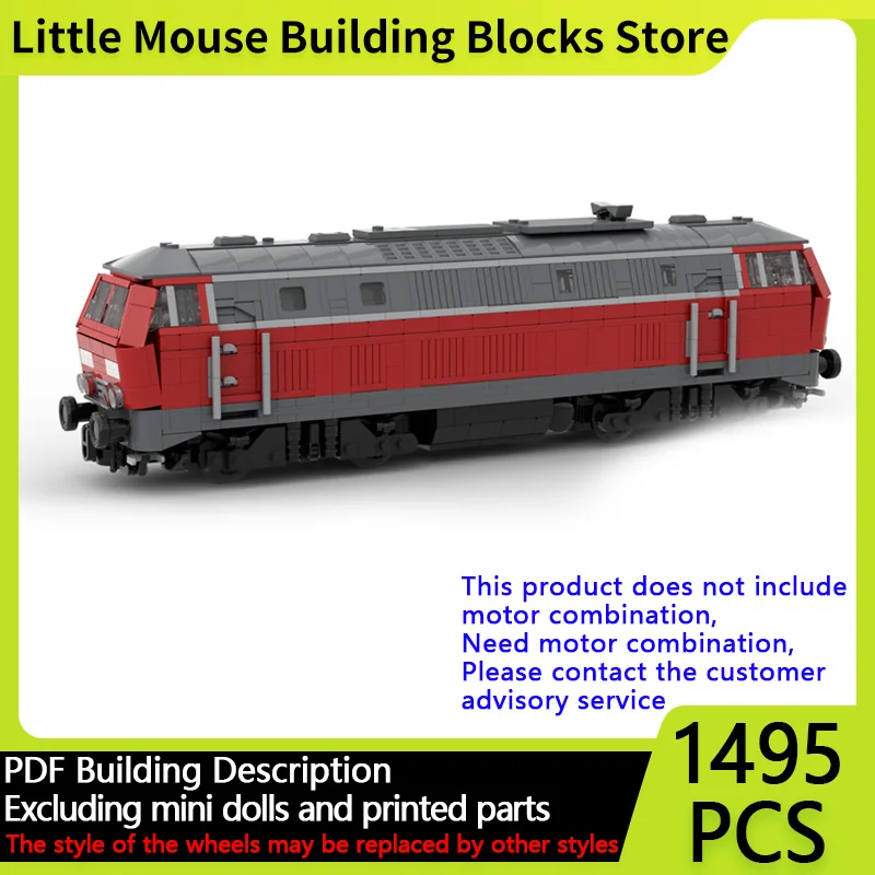 City Car Model MOC Building Bricks BR 218 Diesel Locomotive Modular Technology Gifts Holiday Assemble Children Toys Suit 
City Car Model MOC Building Bricks BR 218 Diesel Locomotive Modular Technology Gifts Holiday Assemble Children Toys Suit