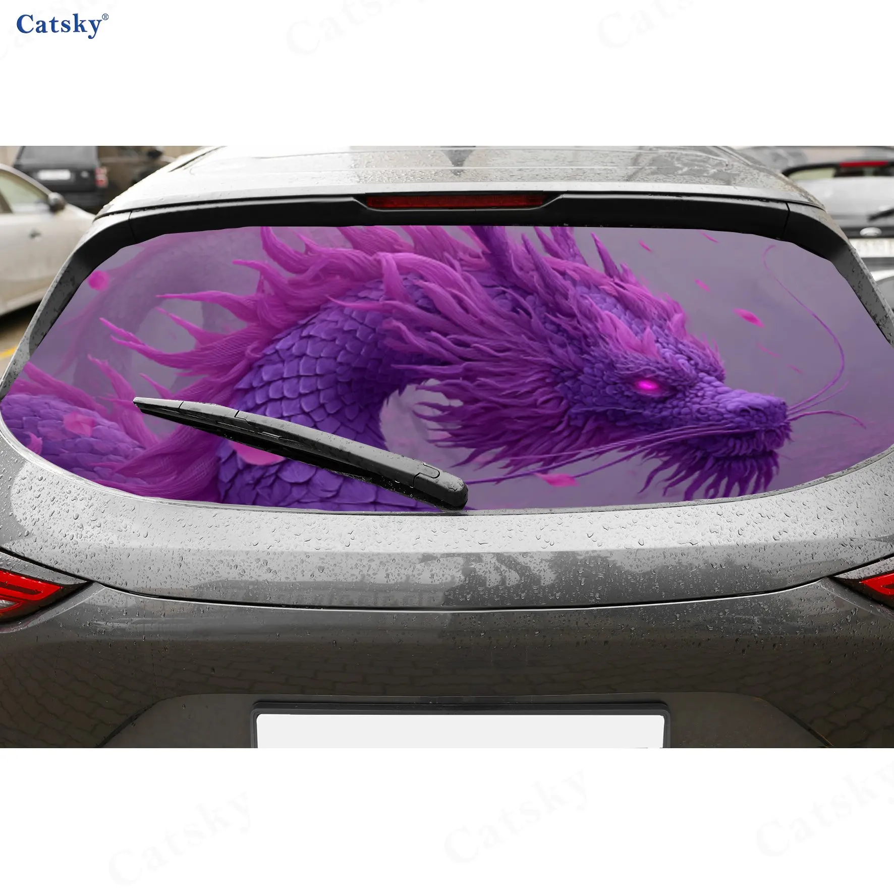 Mythical Purple Dragon Majesty PVC Perforated Car Vinyl Wraps, Durable Car Rear Windshield Sticker, Waterproof Car Rear Window D
Mythical Purple Dragon Majesty PVC Perforated Car Vinyl Wraps, Durable Car Rear Windshield Sticker, Waterproof Car Rear Window D
