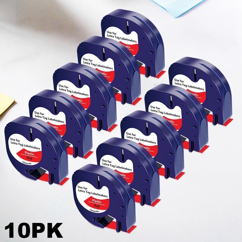 1/5/10PK for Dymo Letratag LT-100H Label Tape 12mm LT 91203 Black on Red Compatible for Dymo LetraTag 200B Label
1/5/10PK for Dymo Letratag LT-100H Label Tape 12mm LT 91203 Black on Red Compatible for Dymo LetraTag 200B Label