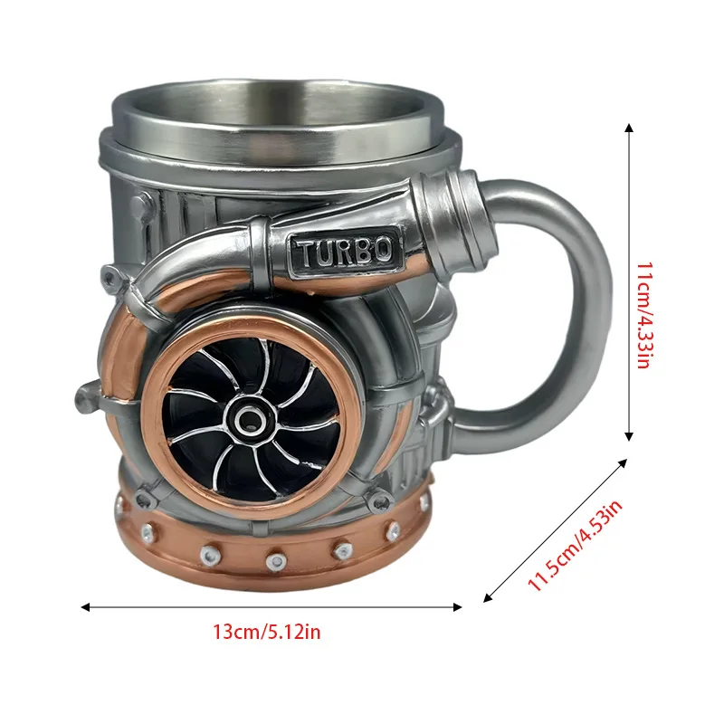 Resin Turbocharger Mug 3D Engine Shape Handcrafted Mechanical Style Coffee Cup Comfortable Grip Sturdy Durable
Resin Turbocharger Mug 3D Engine Shape Handcrafted Mechanical Style Coffee Cup Comfortable Grip Sturdy Durable