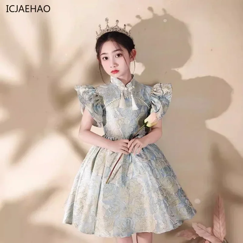 2025 Elegant Princess Girls Party Dresses Chinese Style Small Host Printed Sweet Children's Performance Autumn Clothes Vestidos
2025 Elegant Princess Girls Party Dresses Chinese Style Small Host Printed Sweet Children's Performance Autumn Clothes Vestidos