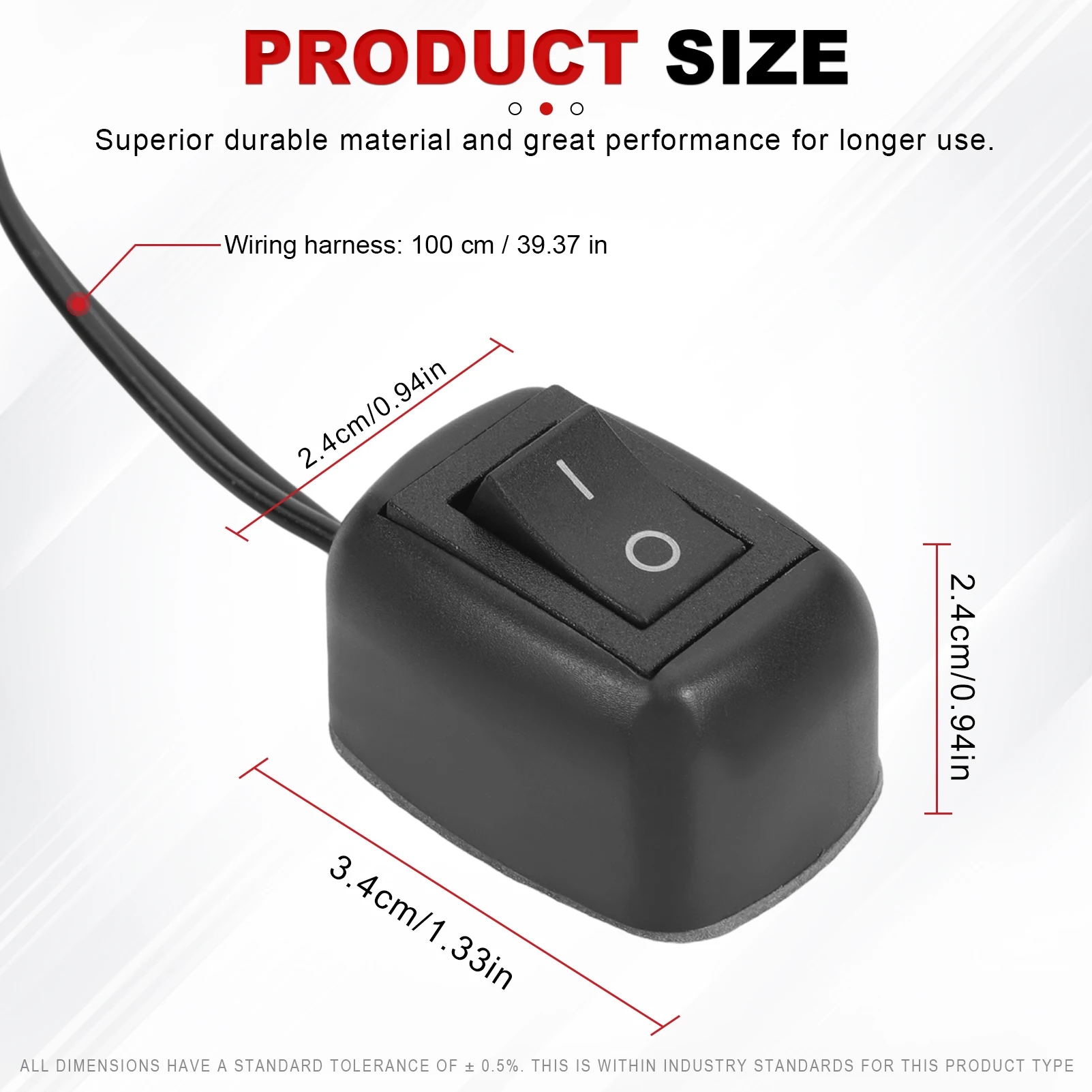 12V 60cm/100cm Car Switch Paste Type Toggle Switch with Cable DC for Fog Ring Drive Lights Neon Lights Mini Button
12V 60cm/100cm Car Switch Paste Type Toggle Switch with Cable DC for Fog Ring Drive Lights Neon Lights Mini Button
