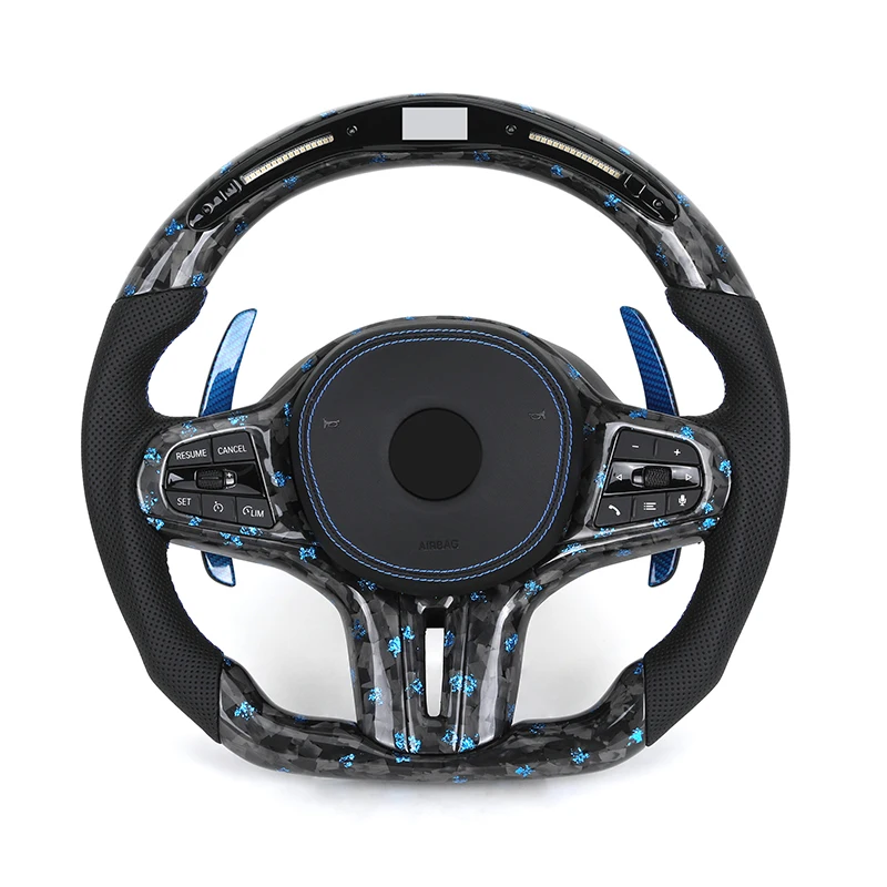 Half Perforated Leather Forged Carbon LED Steering Wheel for BMW G Series G11 G12 G20 G21 M3 G80 G81 M4 G82 G83 G30 G31 G32 G01
Half Perforated Leather Forged Carbon LED Steering Wheel for BMW G Series G11 G12 G20 G21 M3 G80 G81 M4 G82 G83 G30 G31 G32 G01