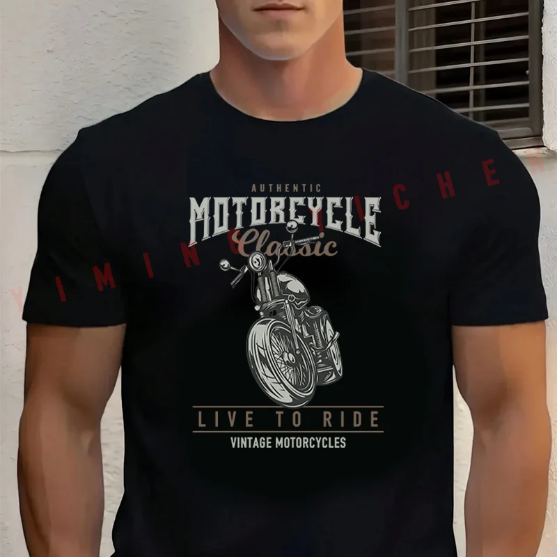 Classic Moto Live To Ride Men's Cotton Moto T-Shirt Fashionable Casual Summer Travel And Sports Tee
Classic Moto Live To Ride Men's Cotton Moto T-Shirt Fashionable Casual Summer Travel And Sports Tee