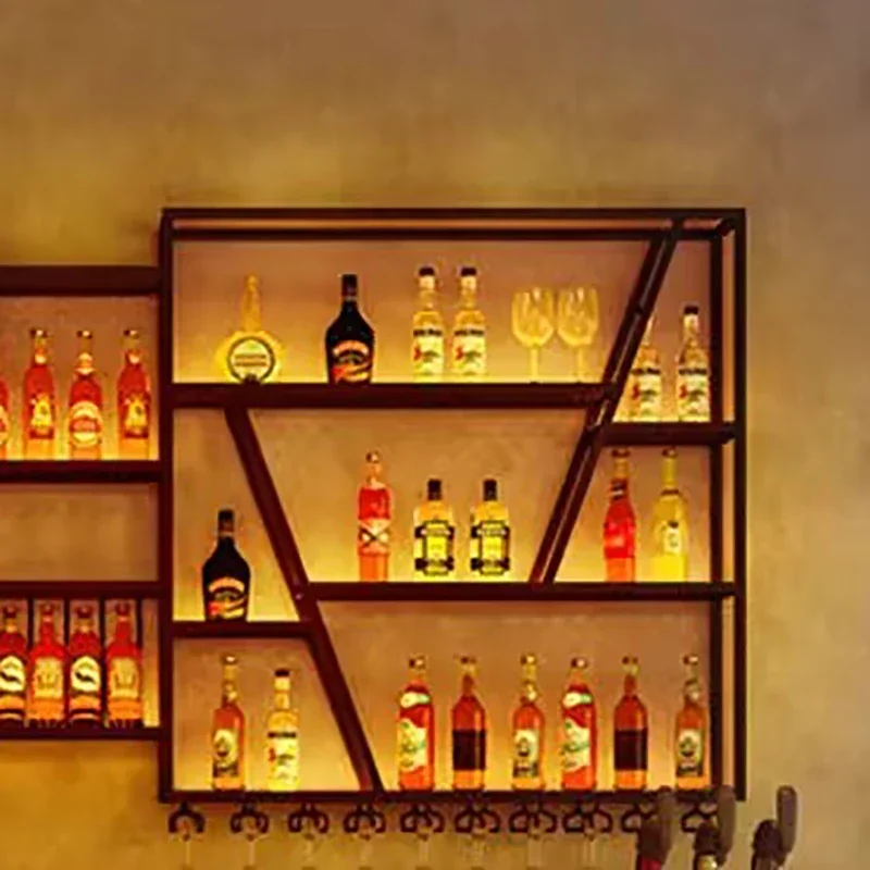 Modern Metal Shelf Bar Cabinet Display Liquor Bottle Wine Cabinets Hanging Whisky Storage Armario Para Vinos Liquor Furniture
Modern Metal Shelf Bar Cabinet Display Liquor Bottle Wine Cabinets Hanging Whisky Storage Armario Para Vinos Liquor Furniture