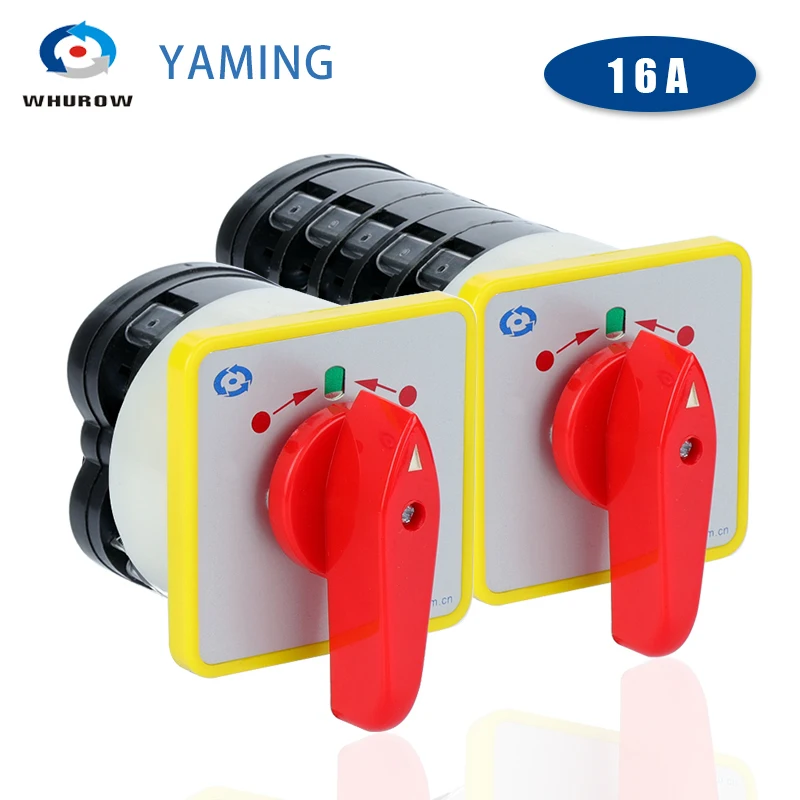 LW5-16A Reset Three Positions Cam SwitchDual Power Control Rotary Changeover Selector Motor Two Different Loads Silver Contact
LW5-16A Reset Three Positions Cam SwitchDual Power Control Rotary Changeover Selector Motor Two Different Loads Silver Contact