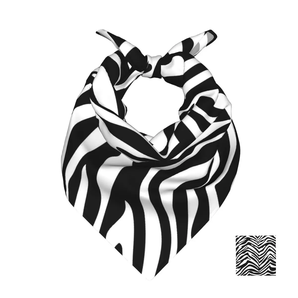 Zebra Square Scarf Soft Breathable Daily Kerchief
Zebra Square Scarf Soft Breathable Daily Kerchief