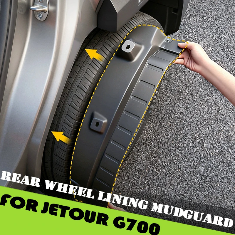 Car Rear Wheel Lining Mudguard Fit for Chery Jetour G700 2025 2026 Modified Auto Door Mudguard Car Exterior Accessories
Car Rear Wheel Lining Mudguard Fit for Chery Jetour G700 2025 2026 Modified Auto Door Mudguard Car Exterior Accessories