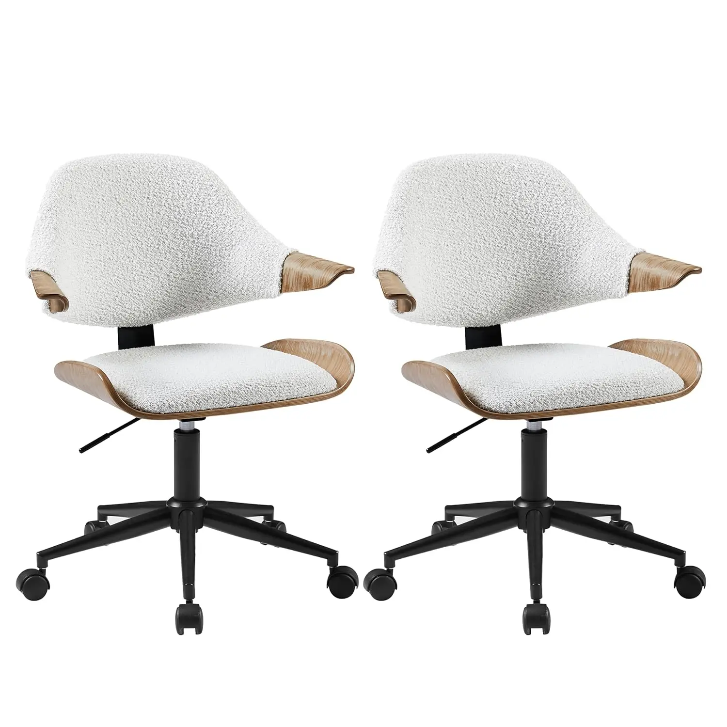 Swivel Desk Chairs Set Of 2 Adjustable Height Boucle Upholstered Metal Base Home Office White Customized
Swivel Desk Chairs Set Of 2 Adjustable Height Boucle Upholstered Metal Base Home Office White Customized