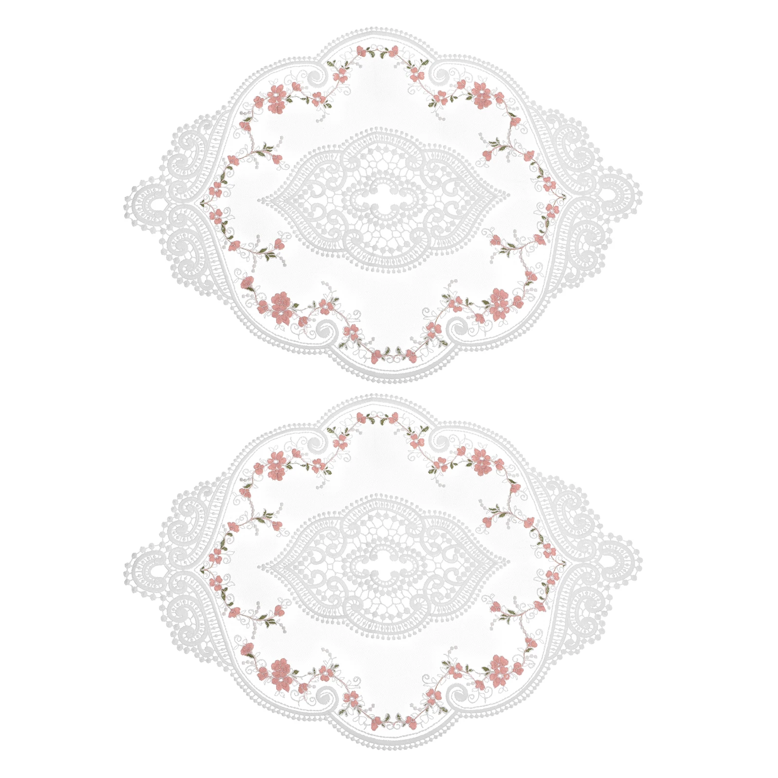 2Pcs Retro Lace Placemat Oval Embroidered Table Place Mats French Crochet Doilies Coasters Cup Mat for Home Wedding 12x17Inch
2Pcs Retro Lace Placemat Oval Embroidered Table Place Mats French Crochet Doilies Coasters Cup Mat for Home Wedding 12x17Inch