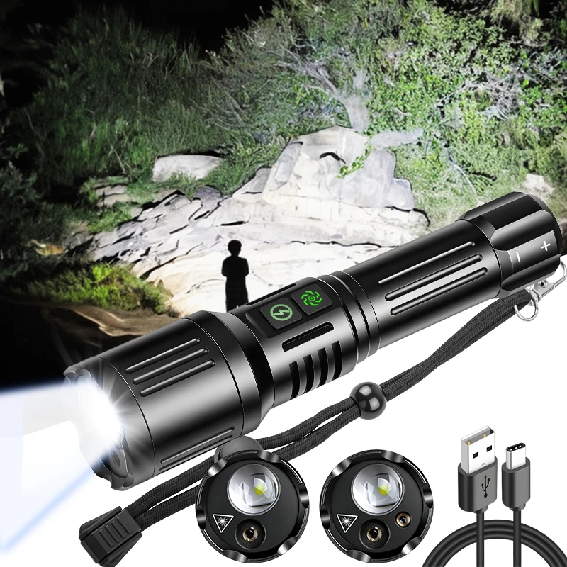 Ultra Bright LED Flashlight USB Rechargeable Zoomable Spotlight with Red Green Light Beams Outdoor Hunting Camping Hiking
Ultra Bright LED Flashlight USB Rechargeable Zoomable Spotlight with Red Green Light Beams Outdoor Hunting Camping Hiking