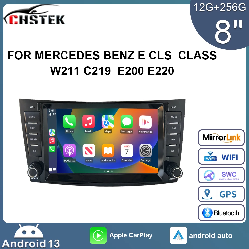 Автомобильный радиоприемник CHSTEK 12G + 256G Android 13 Carplay для Mercedes Benz CLS Class C219 E Class W211 G Class W463 GPS 4G
Автомобильный радиоприемник CHSTEK 12G + 256G Android 13 Carplay для Mercedes Benz CLS Class C219 E Class W211 G Class W463 GPS 4G