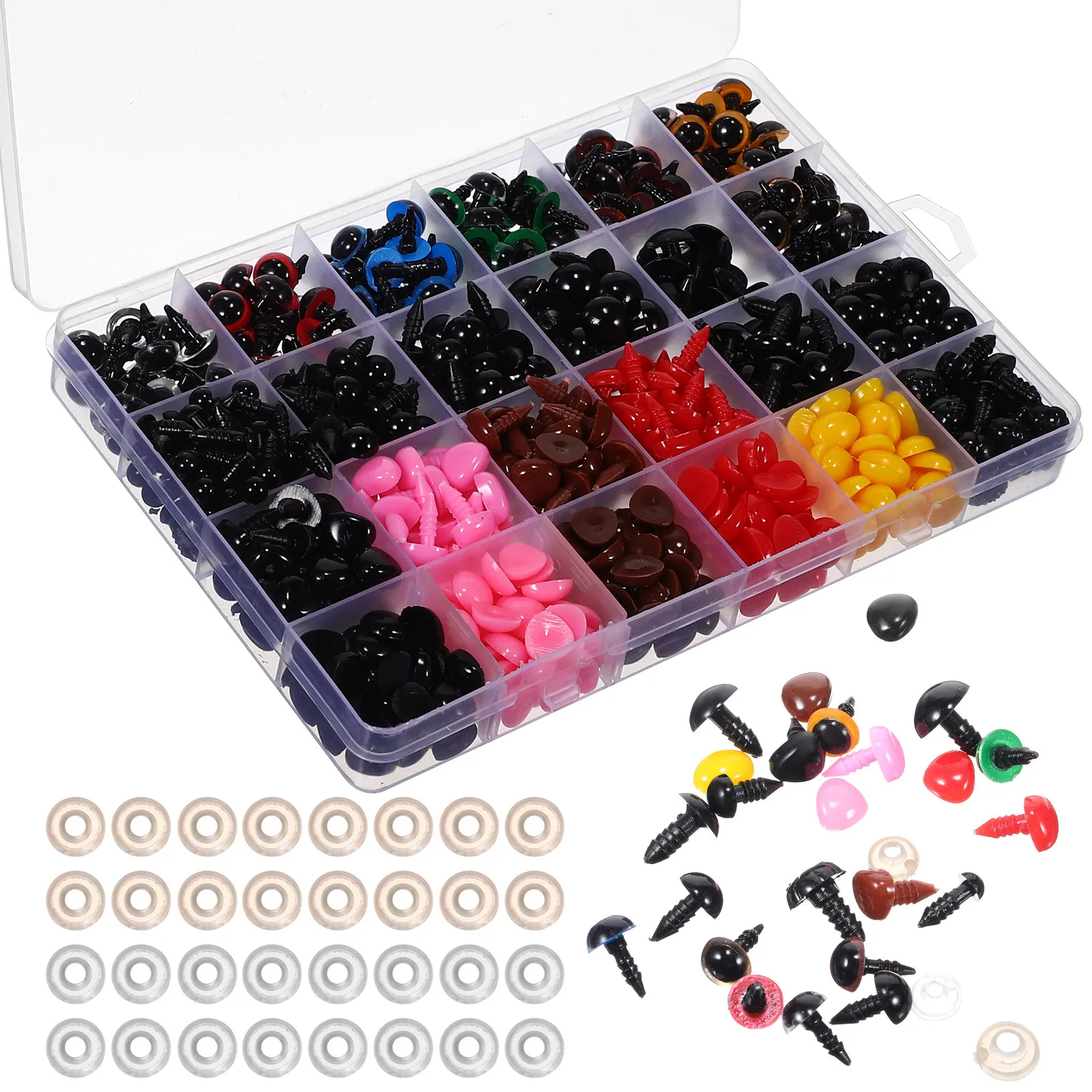 1028Pcs Crochet Safety Eyes Boxed Realistic Eyes for Crochet Animals Amigurumi Embroidery DIY Craft Making Sewing Supplies
1028Pcs Crochet Safety Eyes Boxed Realistic Eyes for Crochet Animals Amigurumi Embroidery DIY Craft Making Sewing Supplies