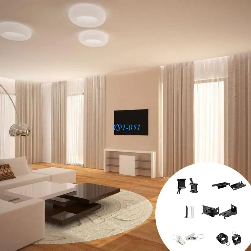 E15A Flexible Curtain Track Wall Mount Brackets Ceiling Curtain Track Accessories
E15A Flexible Curtain Track Wall Mount Brackets Ceiling Curtain Track Accessories