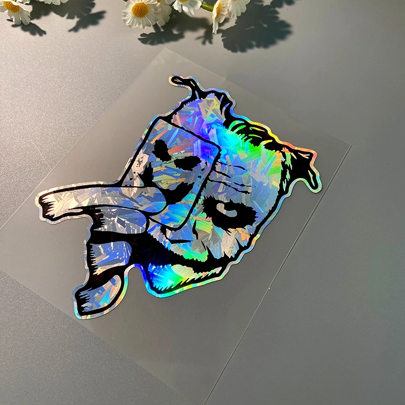 Fashion Poker Clown Graphic Hologram Reflective Sticker Anti UV Waterproof Vehicle Modification Vinyl Decals
Fashion Poker Clown Graphic Hologram Reflective Sticker Anti UV Waterproof Vehicle Modification Vinyl Decals