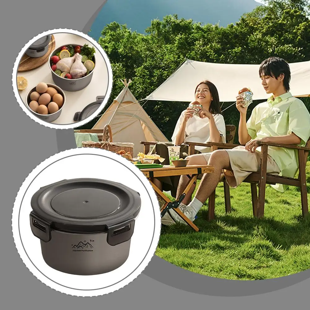 Портативная коробка для фруктов Bento, здоровая антибактериальная изолированная чаша, ланч-бокс, титановая круглая коробка для хранения свежести, открытый кемпинг
Портативная коробка для фруктов Bento, здоровая антибактериальная изолированная чаша, ланч-бокс, титановая круглая коробка для хранения свежести, открытый кемпинг