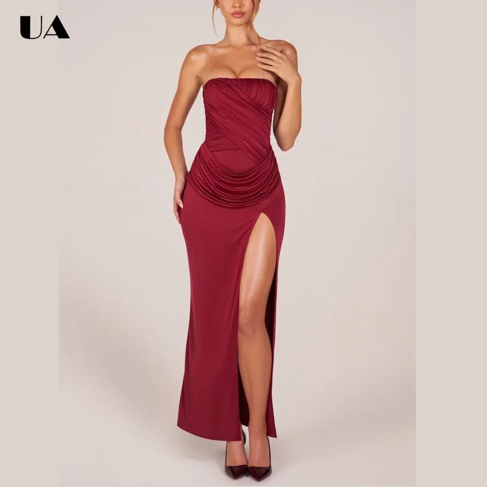 ULBYANRY Sexy Slim Fit High-slit Prom Dress for Woman, Elegant Satin Ruched Evening Dress, Customized Sleeveless Party Dress
ULBYANRY Sexy Slim Fit High-slit Prom Dress for Woman, Elegant Satin Ruched Evening Dress, Customized Sleeveless Party Dress