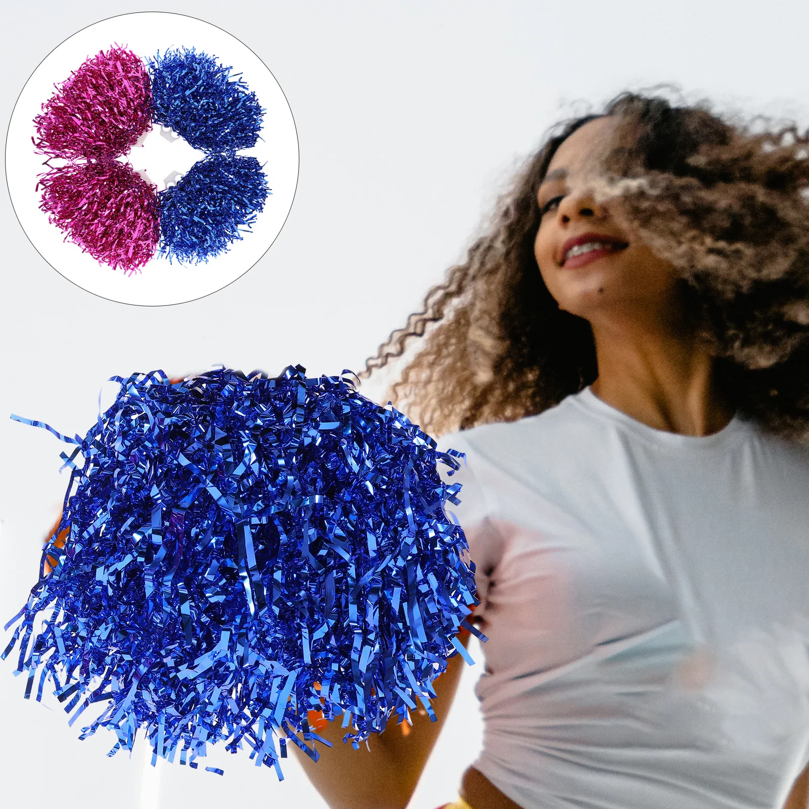 4pcs H held Flower Pom Poms 25g Small Size Cheerleading Props Sports Events Party Dance
4pcs H held Flower Pom Poms 25g Small Size Cheerleading Props Sports Events Party Dance