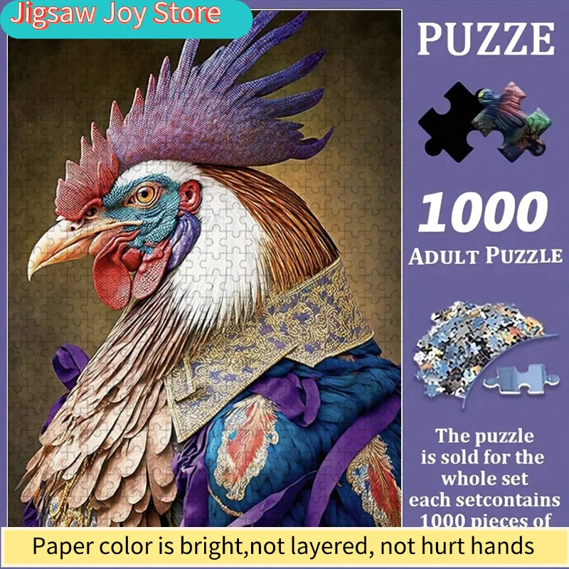 Большой пазл-пазл с портретом петуха, подходит для детей и взрослых, портативные разноцветные детали с изображением петуха, увлекательная и веселая семейная игра.
Большой пазл-пазл с портретом петуха, подходит для детей и взрослых, портативные разноцветные детали с изображением петуха, увлекательная и веселая семейная игра.