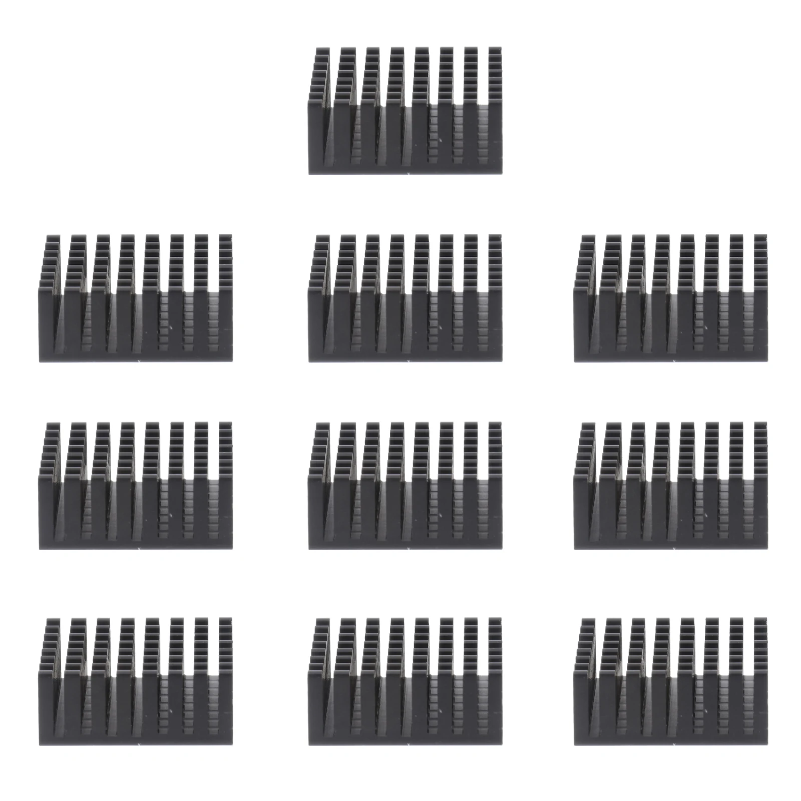 10PCS Aluminum Heat Sink Radiator Chip Cooler Fin Black Anodized IC Diode Triode LED RAM Electronics Computer Accessories
10PCS Aluminum Heat Sink Radiator Chip Cooler Fin Black Anodized IC Diode Triode LED RAM Electronics Computer Accessories
