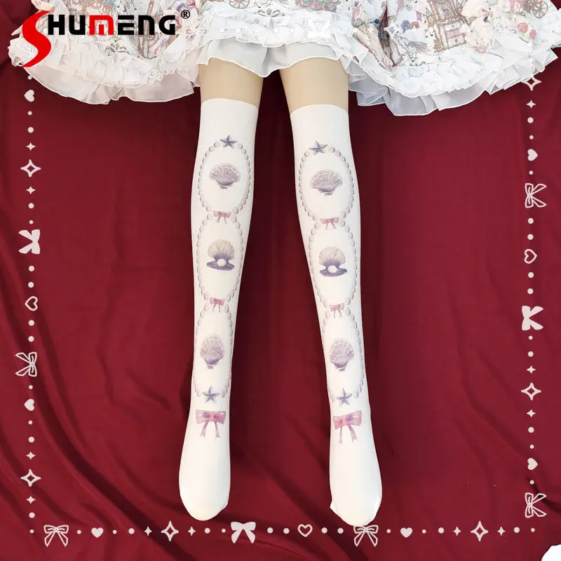 Оригинальные милые носки-полугольфы в стиле Лолита с принтом ракушек, аксессуары для платьев, сексуальные леггинсы Y2K для женщин
Оригинальные милые носки-полугольфы в стиле Лолита с принтом ракушек, аксессуары для платьев, сексуальные леггинсы Y2K для женщин