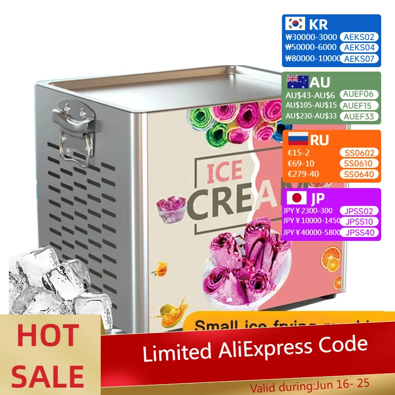 Tabletop Electric Fried Yogurt Maker Fried Ice cream Machine Home Fried Ice Cream Rolls Fried Fruit Machine Snack 220V
Tabletop Electric Fried Yogurt Maker Fried Ice cream Machine Home Fried Ice Cream Rolls Fried Fruit Machine Snack 220V