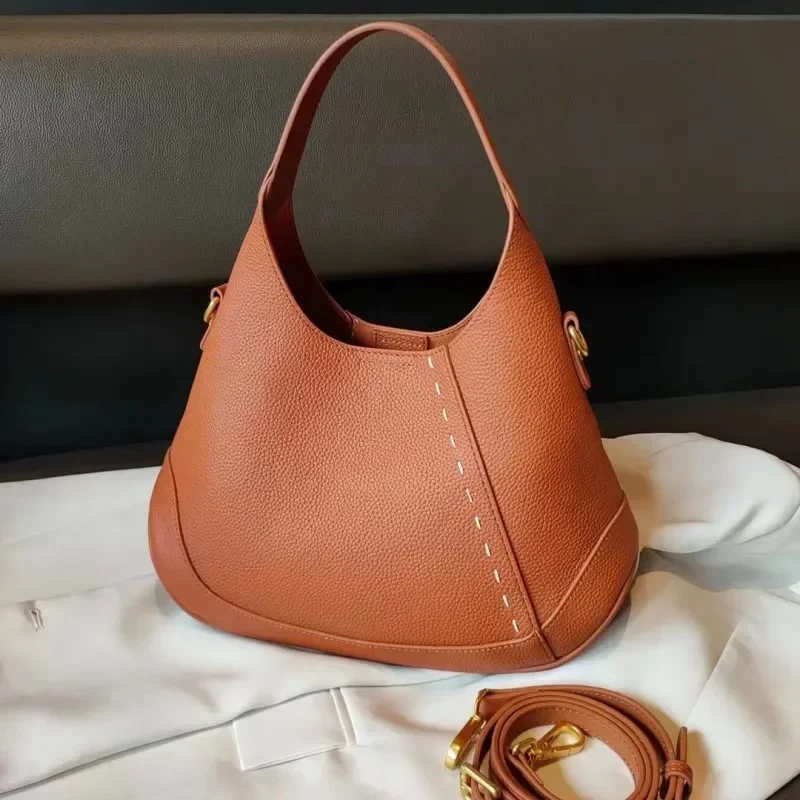 Office Ladies Cow Leather Handbag Totes Genuine Leather Single Shoulder Messenger Bag Fashion Hobos Bags Women Totes Handbag
Office Ladies Cow Leather Handbag Totes Genuine Leather Single Shoulder Messenger Bag Fashion Hobos Bags Women Totes Handbag