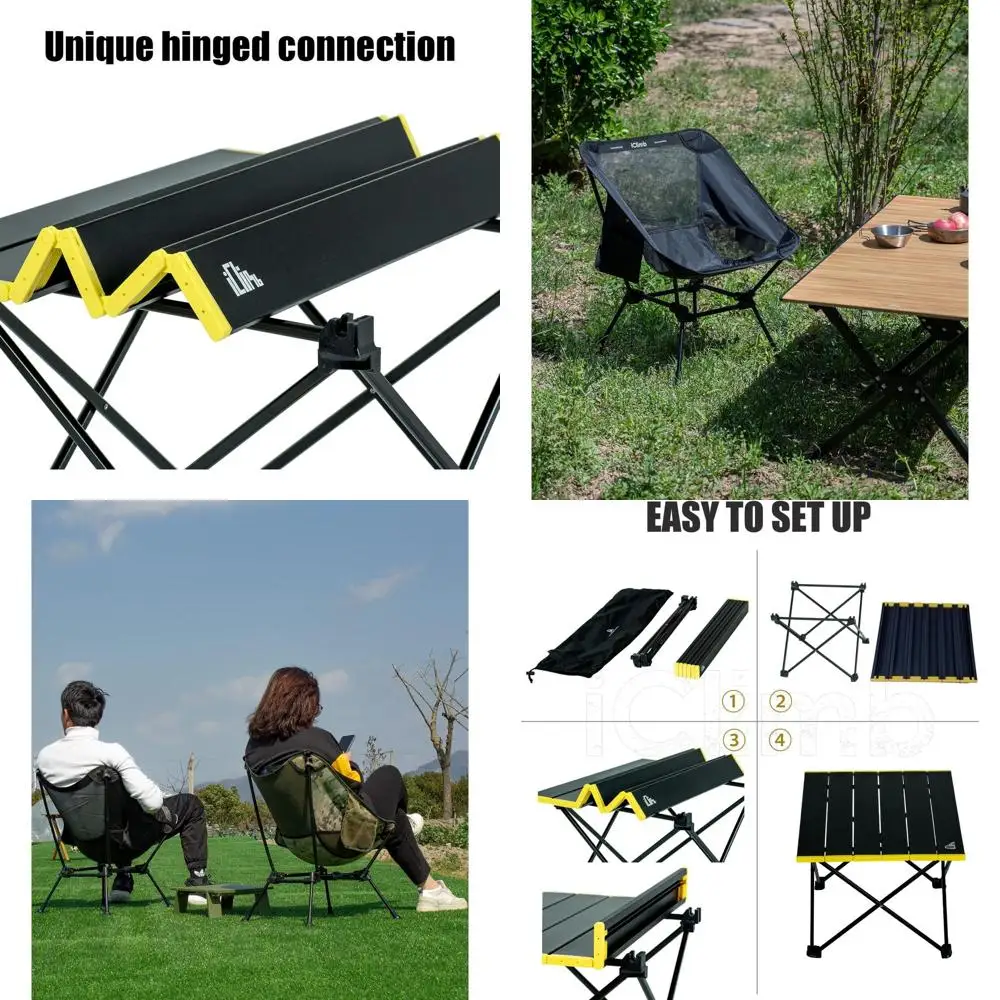 Ultralight Folding Chair and Compact Table Set, Ideal for Outdoor Adventures, Beach, and Hiking
Ultralight Folding Chair and Compact Table Set, Ideal for Outdoor Adventures, Beach, and Hiking