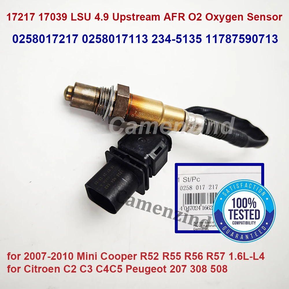 Датчик кислорода (лямбда-зонд) LSU4.9 AFR O2 17217 0258017217 для Mini Cooper R52 R55 R56 R57 2007-2010, Citroen C2 C3 C4 C5, Peugeot 207 308 508
Датчик кислорода (лямбда-зонд) LSU4.9 AFR O2 17217 0258017217 для Mini Cooper R52 R55 R56 R57 2007-2010, Citroen C2 C3 C4 C5, Peugeot 207 308 508